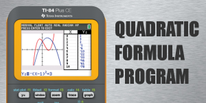 quadratic formula program